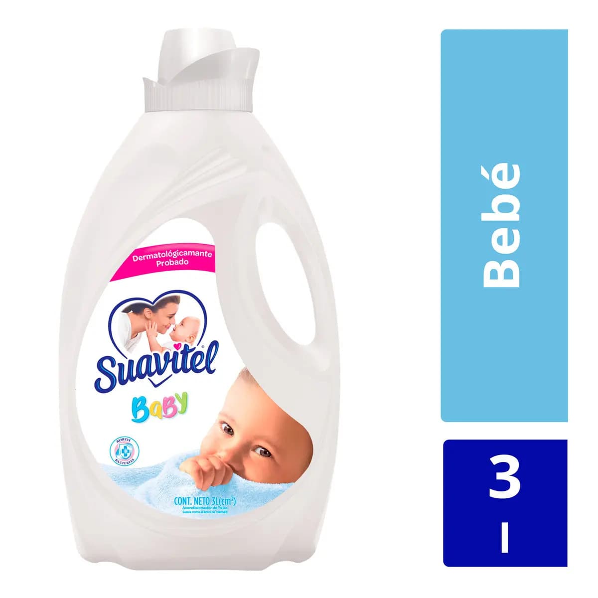 Suavizante Suavitel Baby Para Ropa Antibacterial De 3l