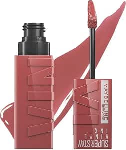 Maybelline Super Stay Vinyl Ink, Labial Líquido de Larga Duración, Efecto Vinilo y Acabado Brillante Instantáneo, Color Intenso por Hasta…
