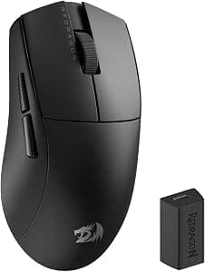 Redragon Mouse Gamer K1ng, Triple Conexión, 26,000 dpi 49 Gramos, Inalámbrico, Cableado, Bluetooth.