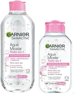 Kit Garnier Agua Micelar Desmaquillante Todo en 1, 400ml+100ml