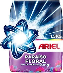 Ariel Paraíso Floral Detergente en Polvo, Jabón en Polvo para Ropa 1.5kg