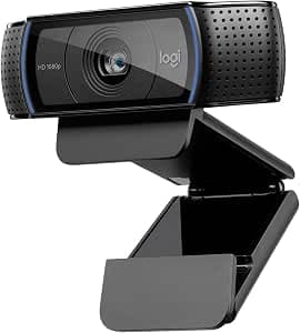 Logitech C920 HD Pro Webcam, Videoconferencias 1080P FULL HD 1080p/30 fps, Sonido Estéreo, Corrección de Iluminación HD, Skype/Google…