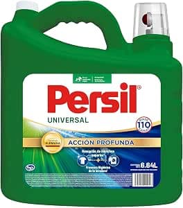 Persil Acción Profunda Detergente en Gel, Ropa Blanca,6.64 L, 96 Cargas