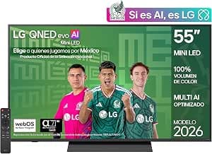 LG Pantalla 55 Pulgadas QNED EVO AI Mini LED QNED81 4K Smart TV webOS 2026