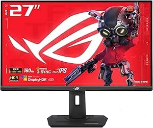 ASUS ROG Strix 27 Pulgadas QHD (2560 x 1440) HDR400 USB-C Gaming Monitor (XG27ACS), 180Hz, 1ms, IPS rápido, 133% sRGB, sincronización de…