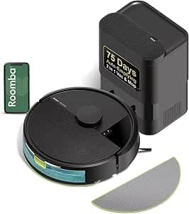iRobot Roomba 104 Combo Aspirador y Trapero Inteligente con Base Autovaciado, Potente Succión Antipelo, Navegación Inteligente y Limpieza…