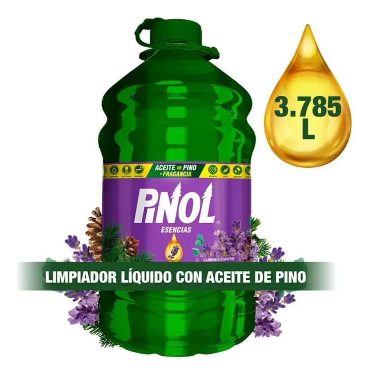 Limpiador Multiusos Líquido Pinol El Original Lavanda Eucalipto 3.78L