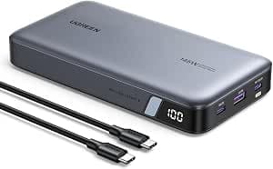 UGREEN 145W Power Bank 25000mAh Carga Rápida con 3 Puertos PD 3.1, Negro